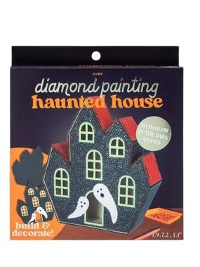 Diamond Painting Haunted House with Glow in the Dark Stones Kit Set